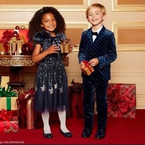 Wild & gorgeous navy sparkle sequin dress